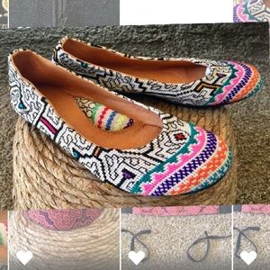 Shipibo Hand Embroidered Peruvian Flats